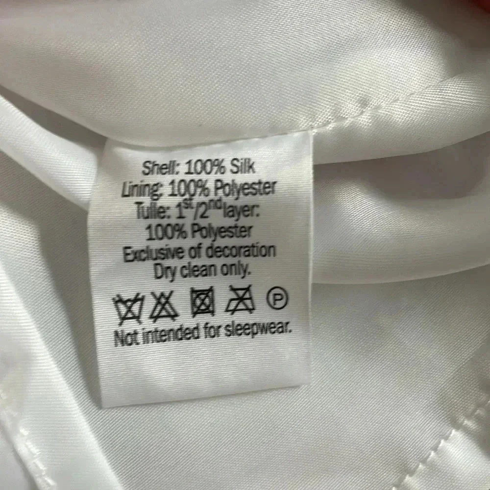 Janie and Jack Baby Pastel Green Pink White Silk Dress - Picture 6 of 6